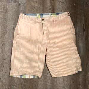 Reversible plaid / seersucker shorts